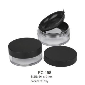 Round Plastic Loose Powder Case PC-158